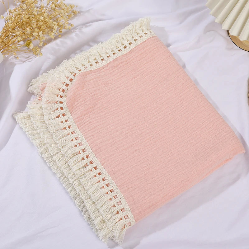 Soft Cotton Muslin Baby Swaddle Blanket