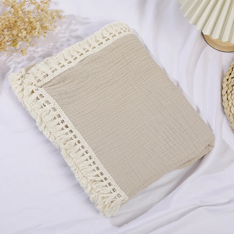 Soft Cotton Muslin Baby Swaddle Blanket