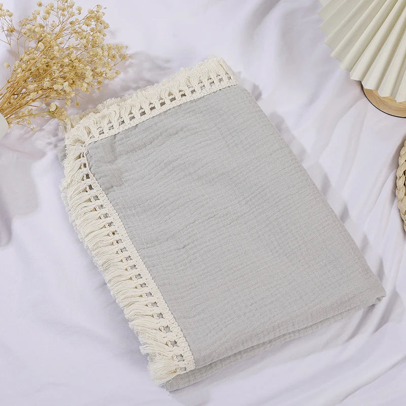 Soft Cotton Muslin Baby Swaddle Blanket