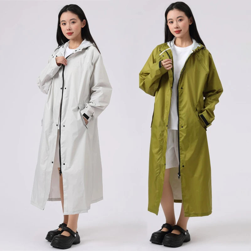 Women’s Lightweight Hooded Raincoat | Water-Resistant & Wind-Resistant