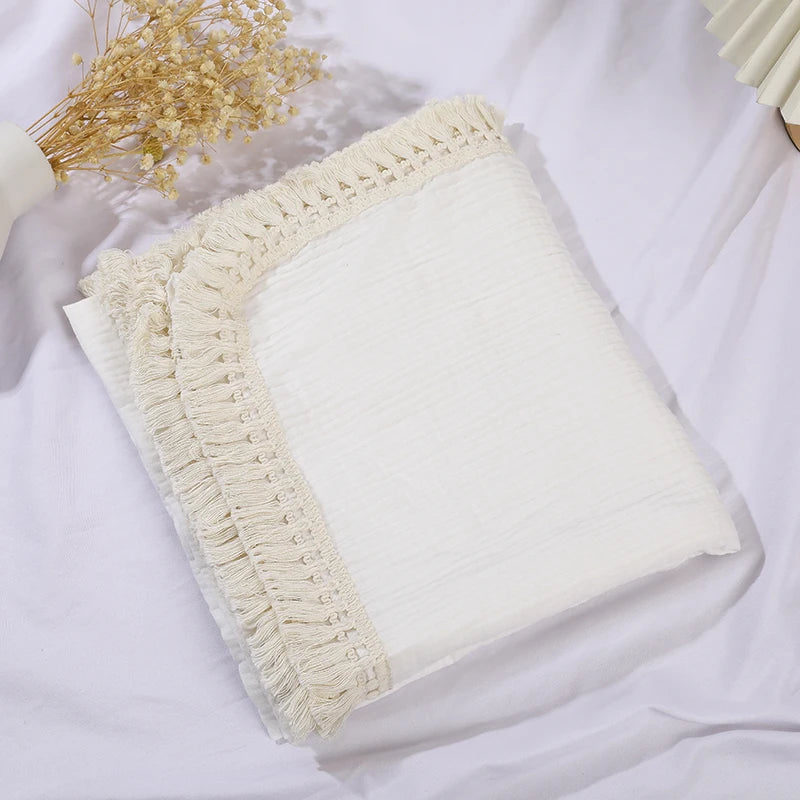 Soft Cotton Muslin Baby Swaddle Blanket